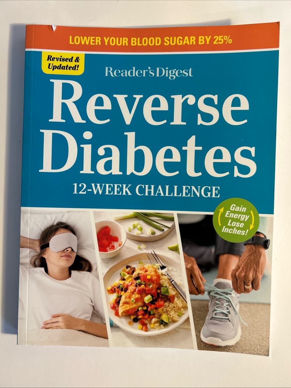 Reader's Digest "Reverse Diabetes" 12-Week Challenge Book - Teal & Orange